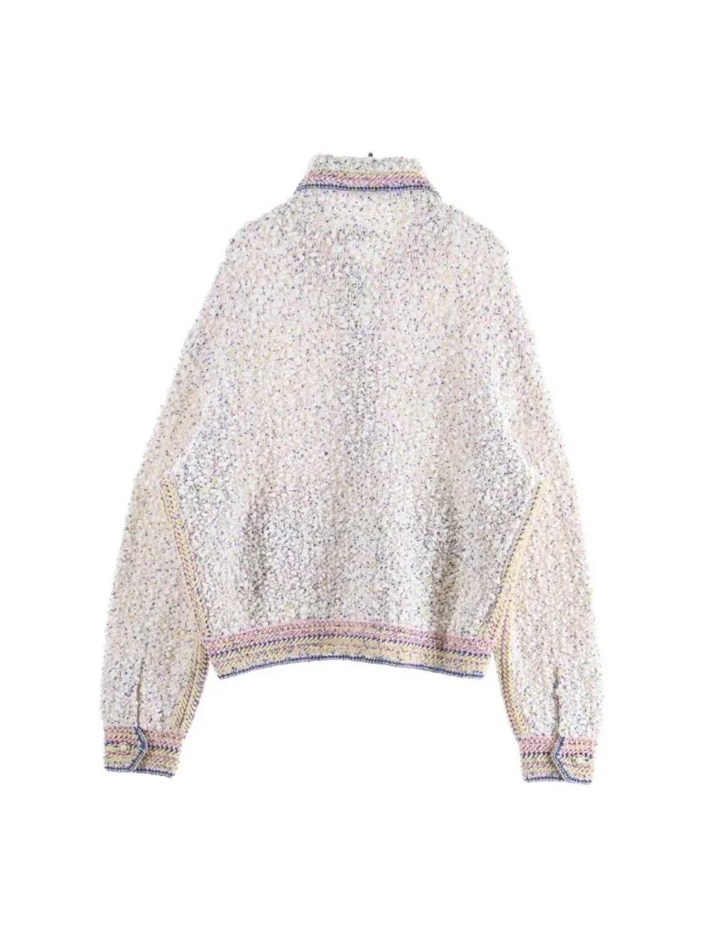 Chanel Tweed Jacket White 38 Nafkq